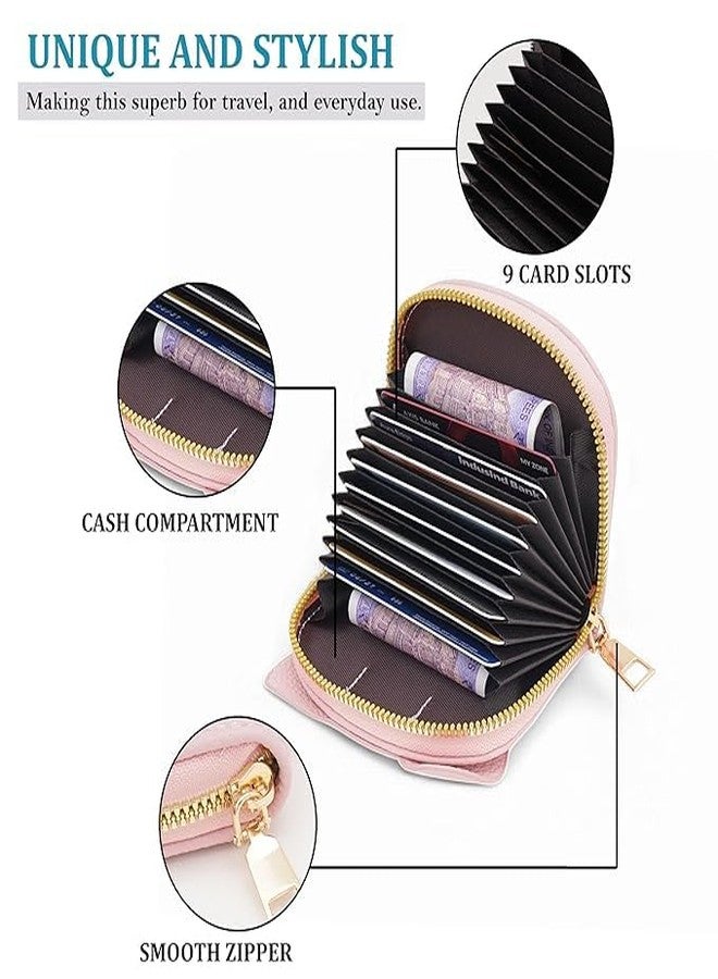 SAMTROH Multi Slot ID Card Clip Cute Card Bag Elephant Zipper Small Wallet for Women (Pink) - Image 4